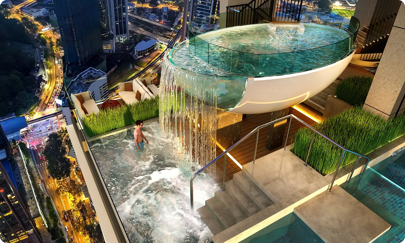 Elevated Heated Pool